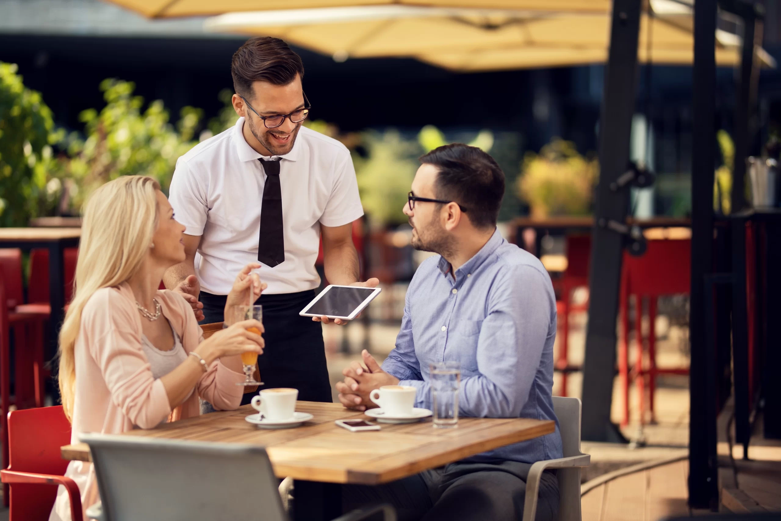 guests at a restaurant